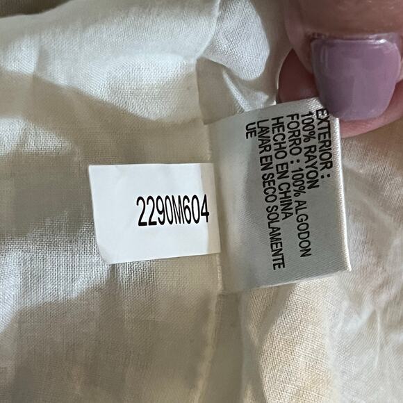 Antonio Melani Cream Spaghetti Strap SailBoat Dress Size 14 - Picture 8 of 8